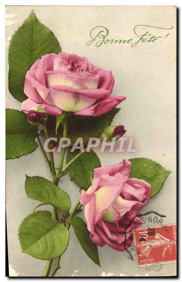 CPA Fantaisie Fleurs 