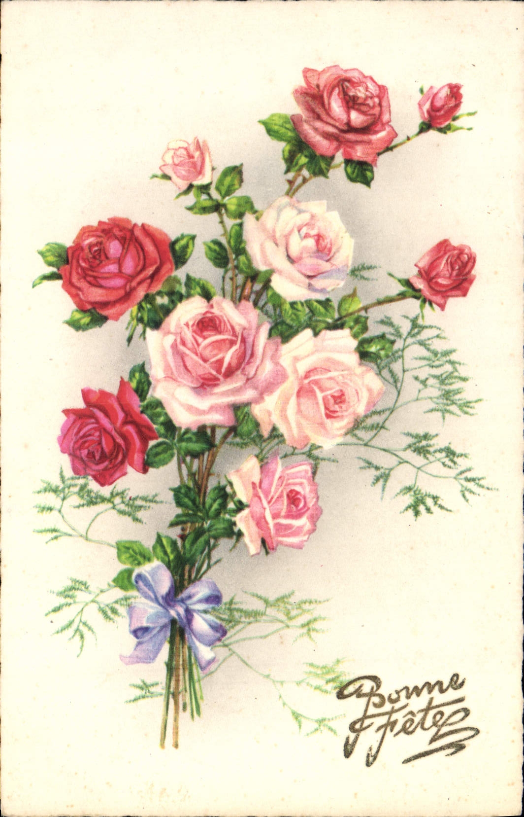 CPA Fantaisie Fleurs 