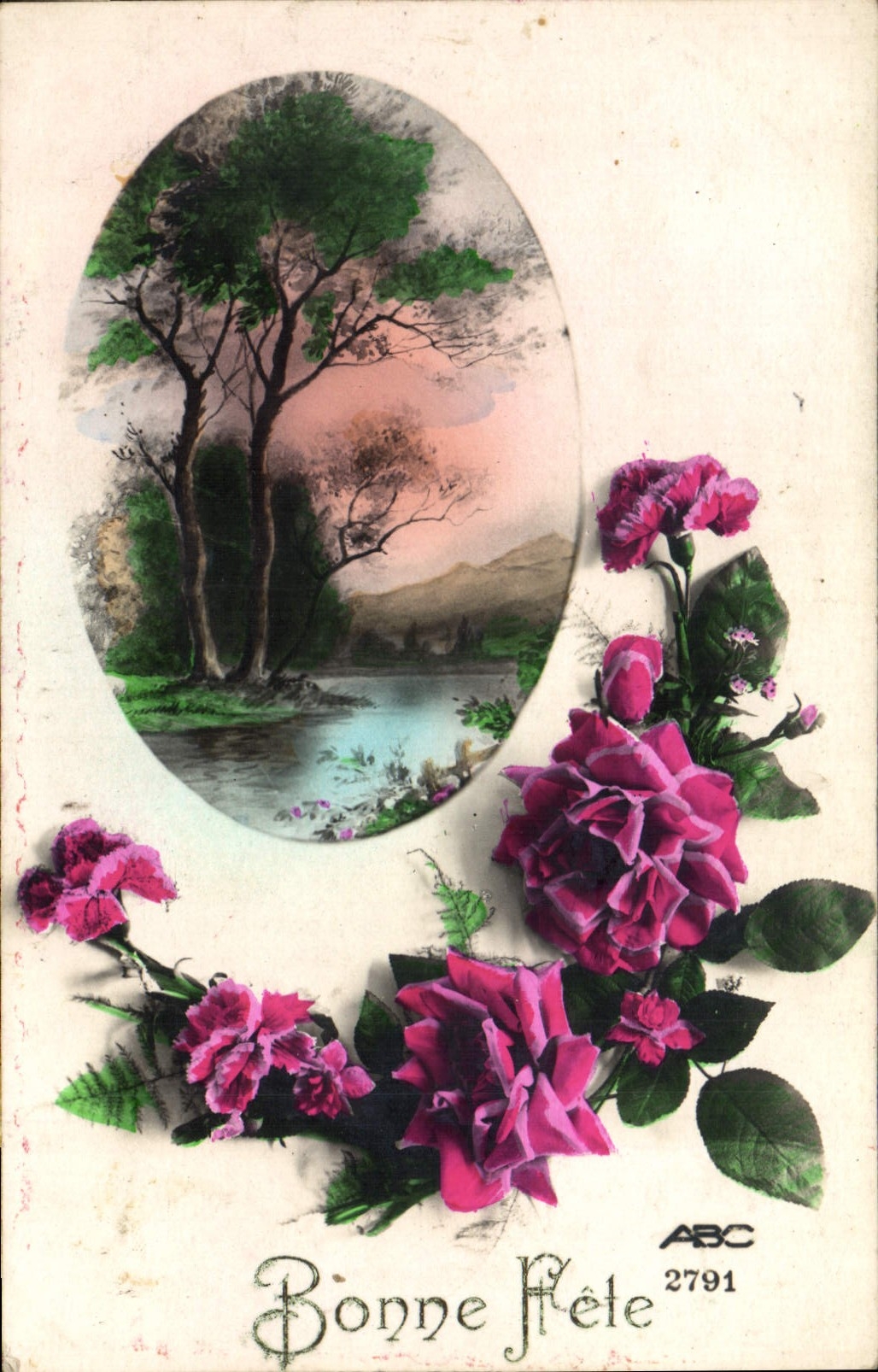 CPA Fantaisie Fleurs 