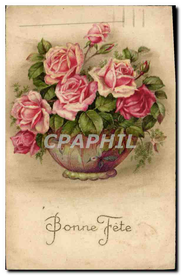 CPA Fantaisie Fleurs 