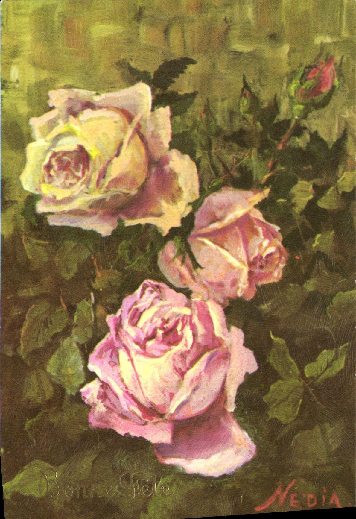 CPA Fantaisie Fleurs 