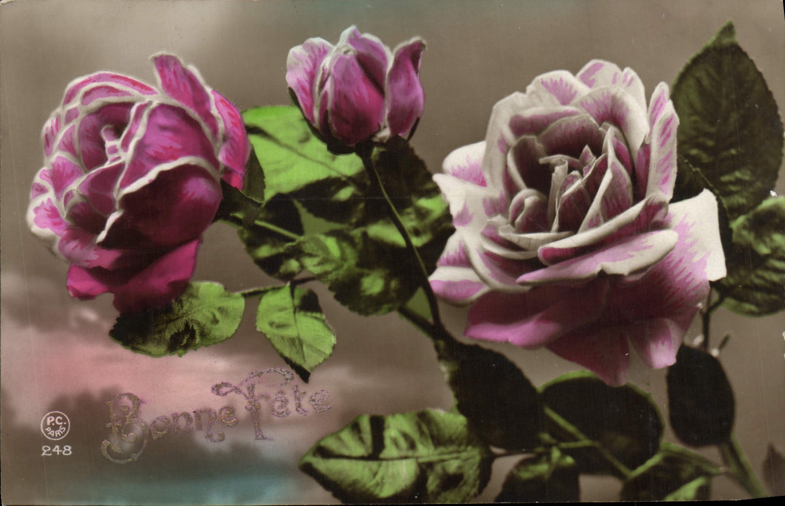 CPA Fantaisie Fleurs 