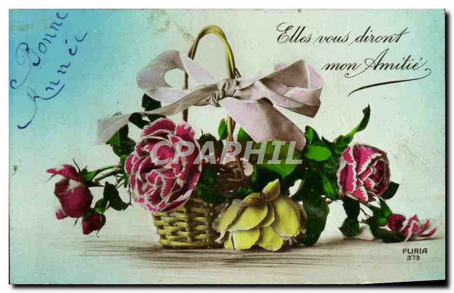 CPA Fantaisie Fleurs 