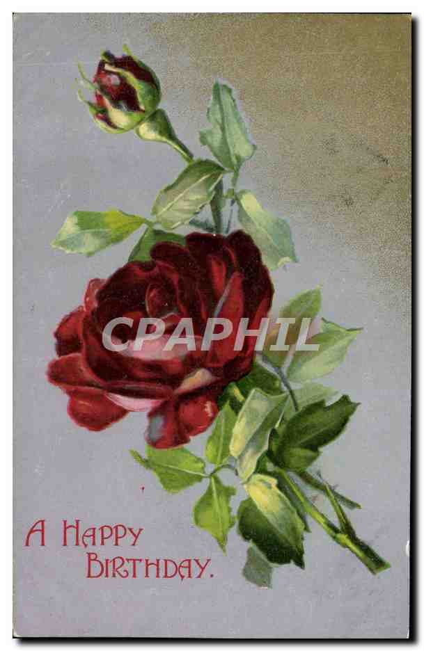 CPA Fantaisie Fleurs Rose