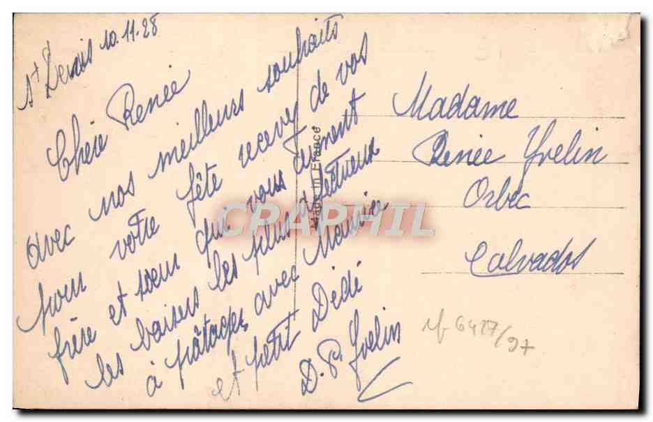 CPA Fantaisie Fleurs  — Verso