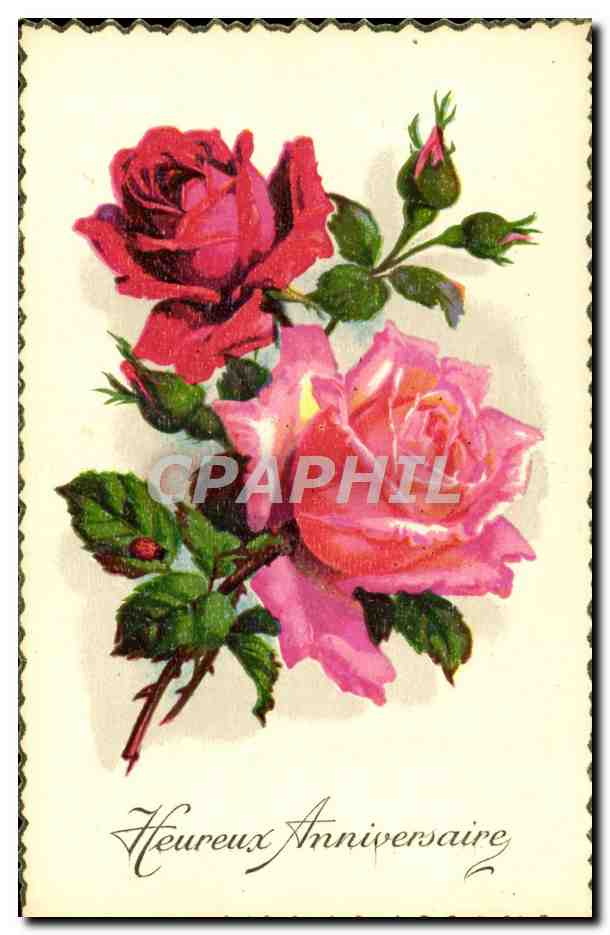 CPA Fantaisie Fleurs 