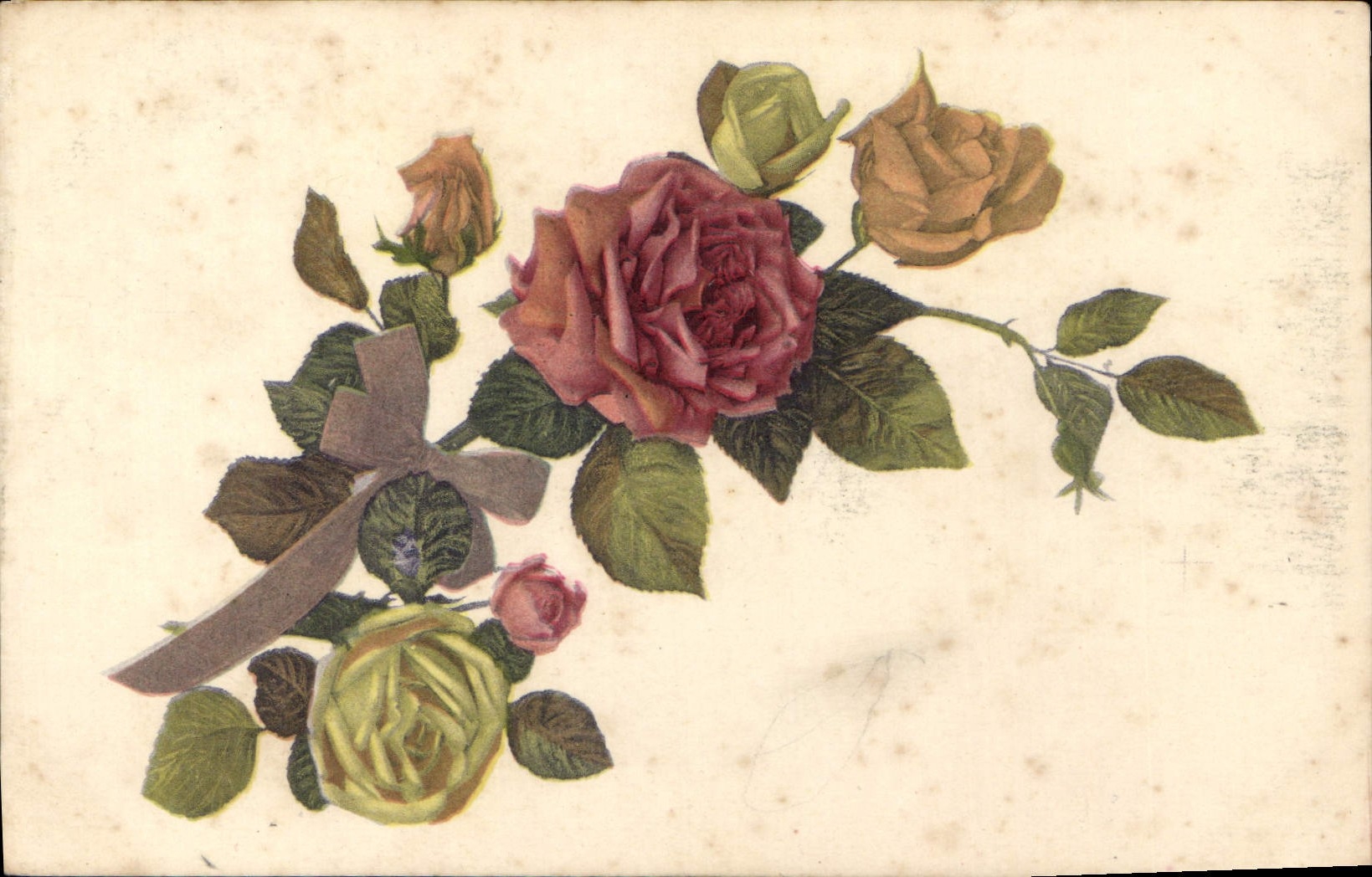 CPA Fantaisie Fleurs 