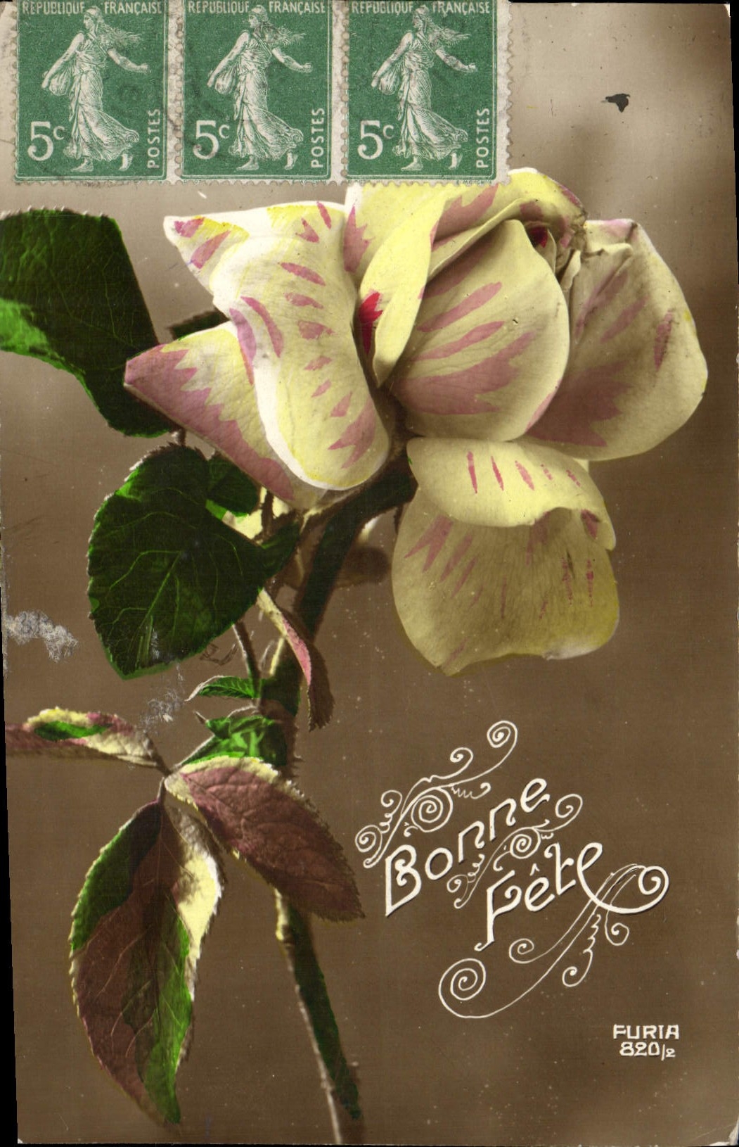 CPA Fantaisie Fleurs 