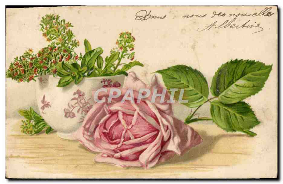 CPA Fantaisie Fleurs 