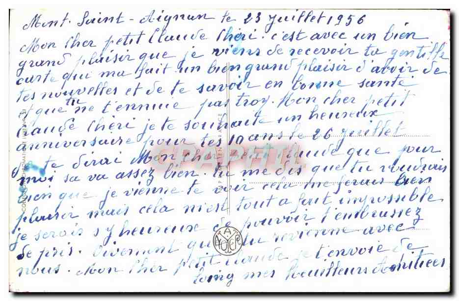 CPA Fantaisie Fleurs  — Verso