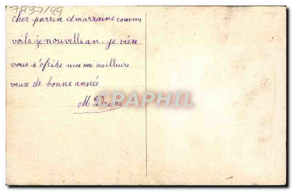 CPA Fantaisie Fleurs  — Verso