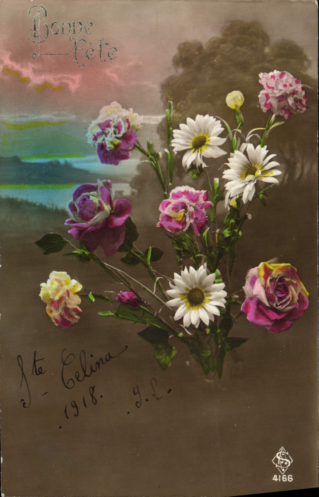 CPA Fantaisie Fleurs 