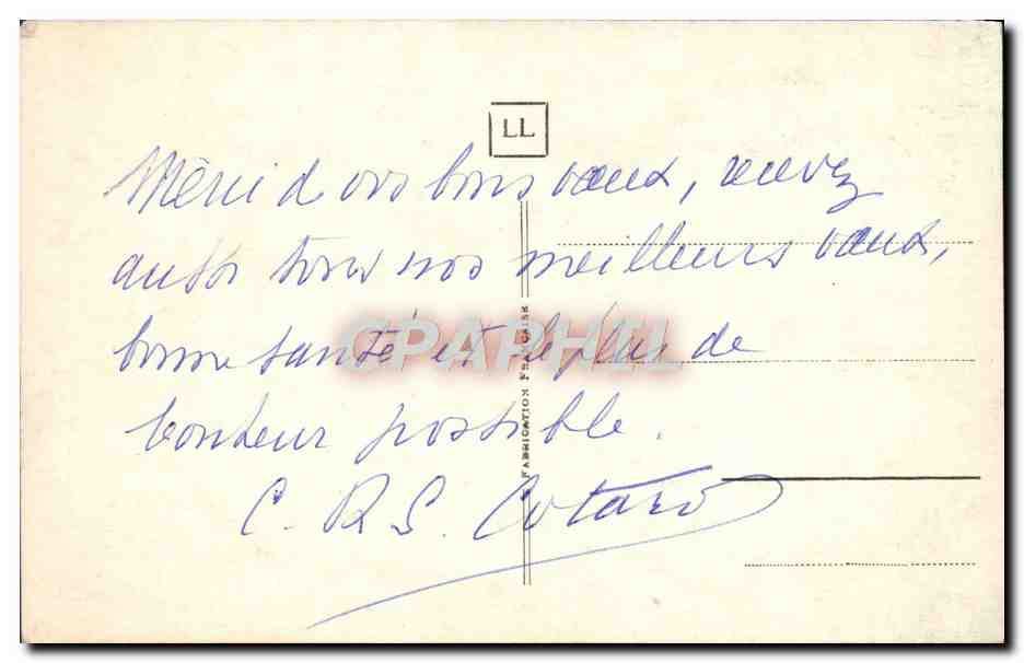 CPA Fantaisie Fleurs  — Verso