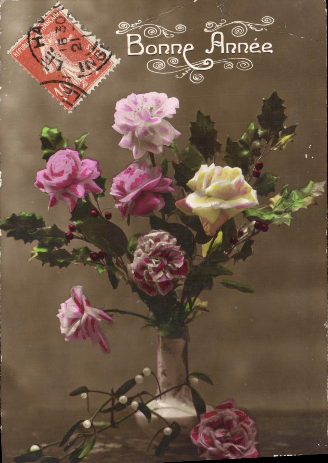CPA Fantaisie Fleurs 