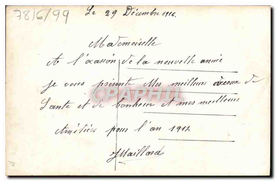 CPA Fantaisie Fleurs  — Rückseite
