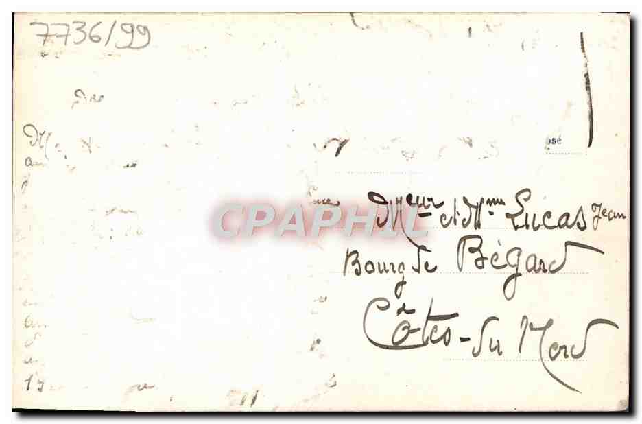 CPA Fantaisie Fleurs  — Verso