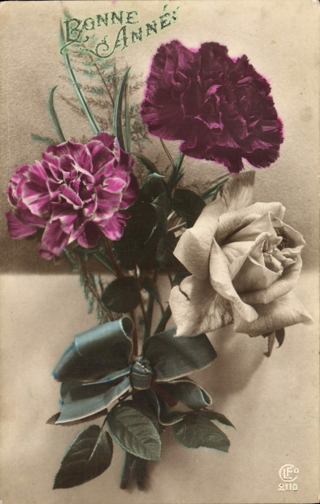 CPA Fantaisie Fleurs Roses