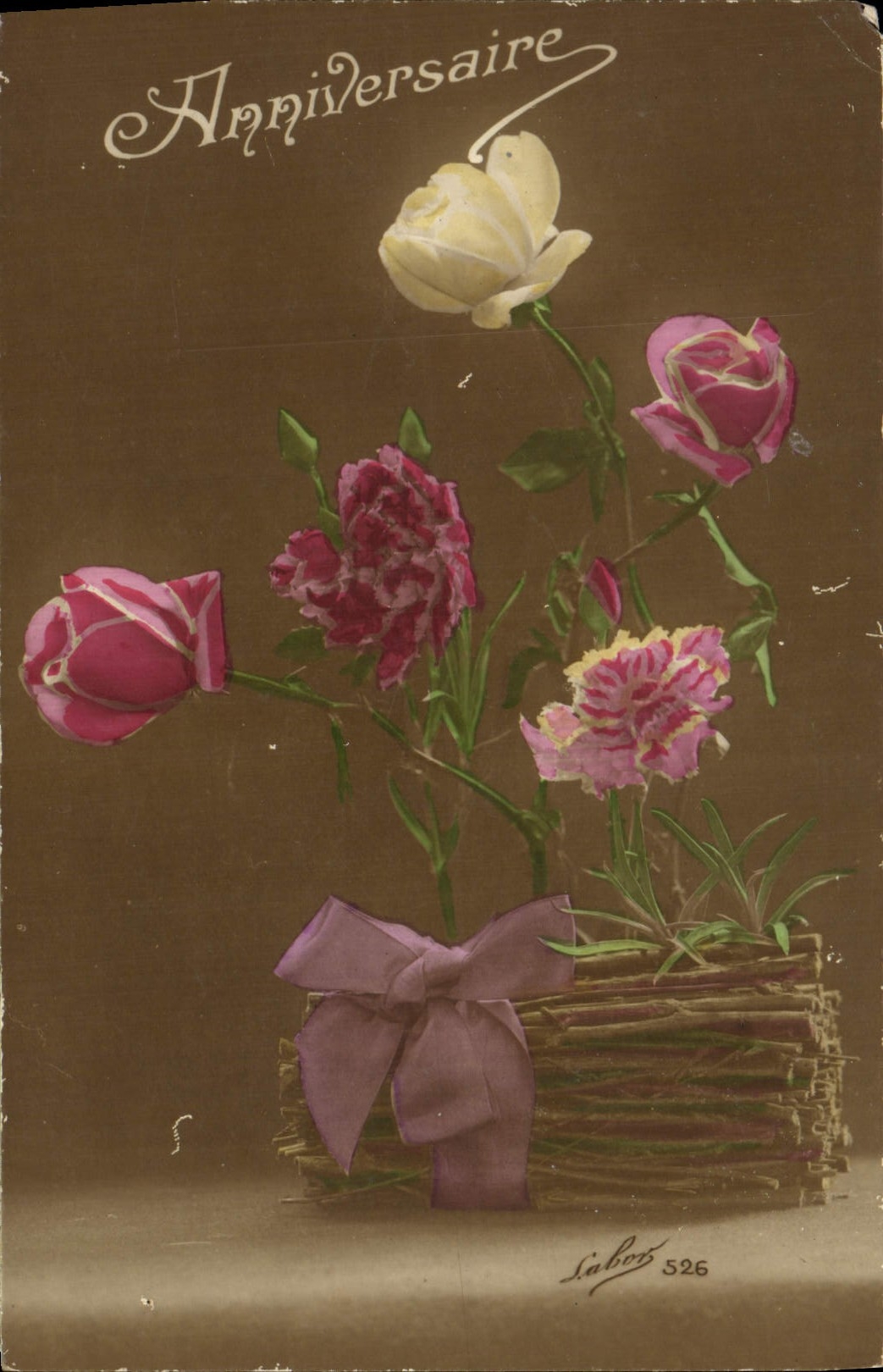 CPA Fantaisie Fleurs 
