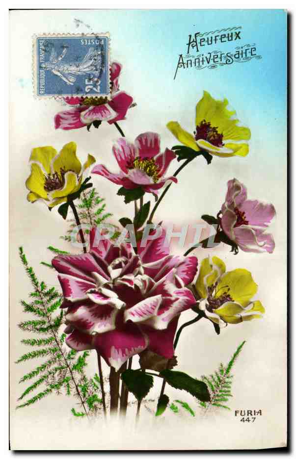 CPA Fantaisie Fleurs 