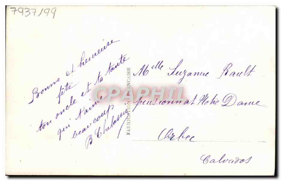 CPA Fantaisie Fleurs  — Verso