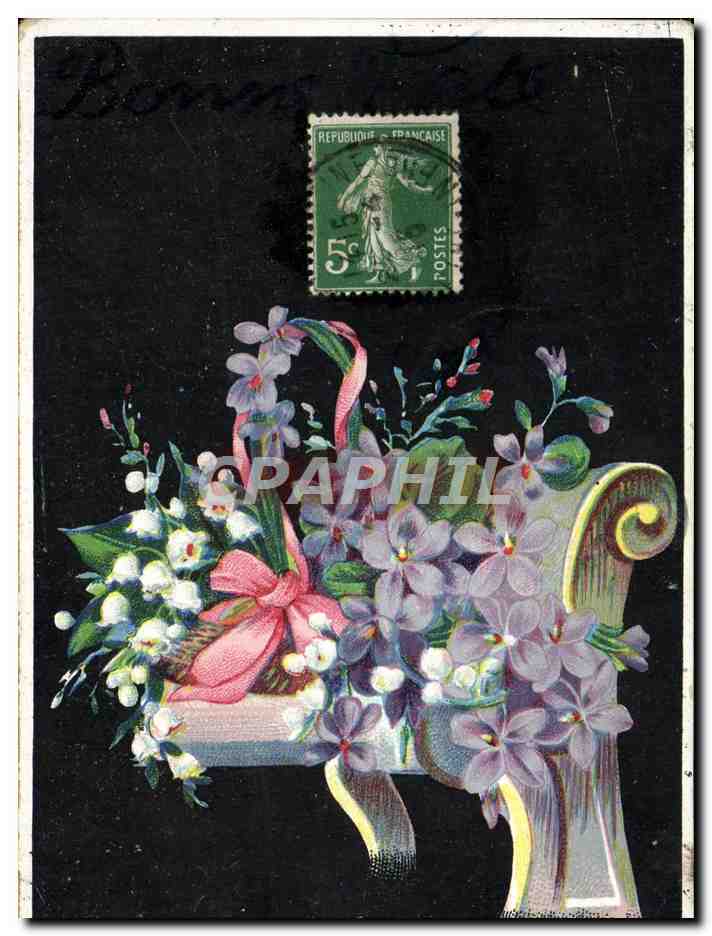 CPA Fantaisie Fleurs 