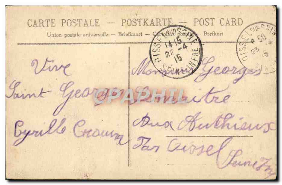 CPA Fantaisie Fleurs  — Verso