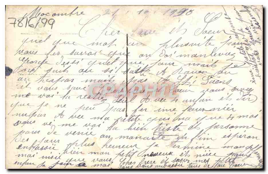 CPA Fantaisie Fleurs Santons — Rückseite