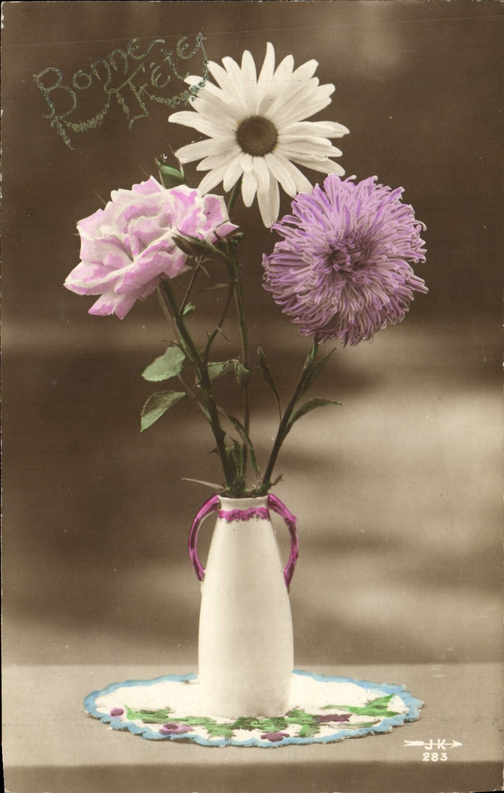 CPA Fantaisie Fleurs 