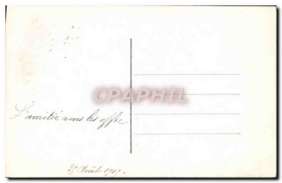 CPA Fantaisie Fleurs  — Verso