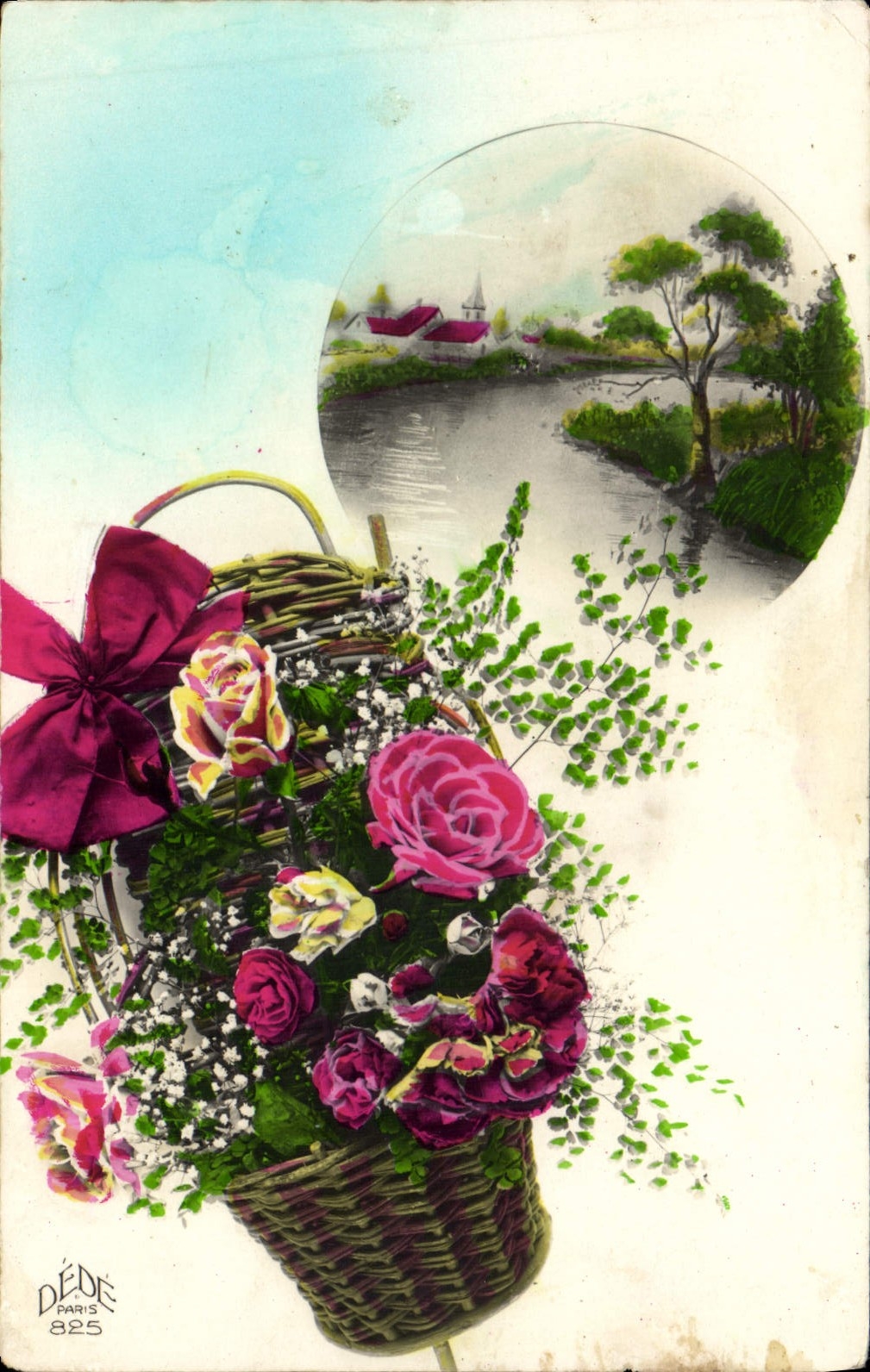 CPA Fantaisie Fleurs 