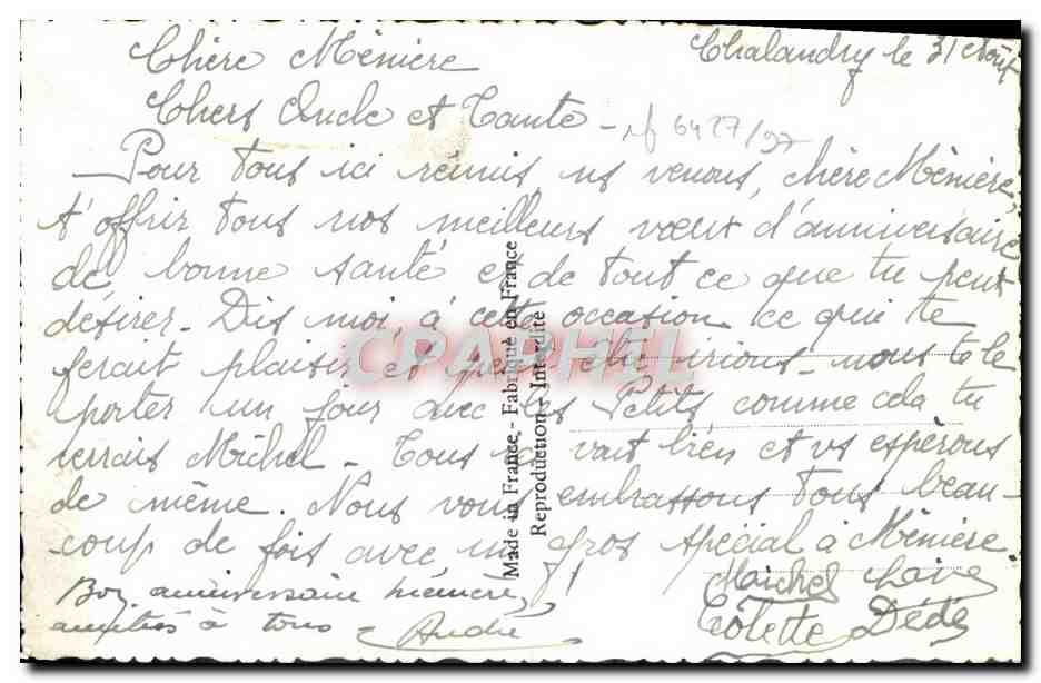 CPA Fantaisie Fleurs  — Verso