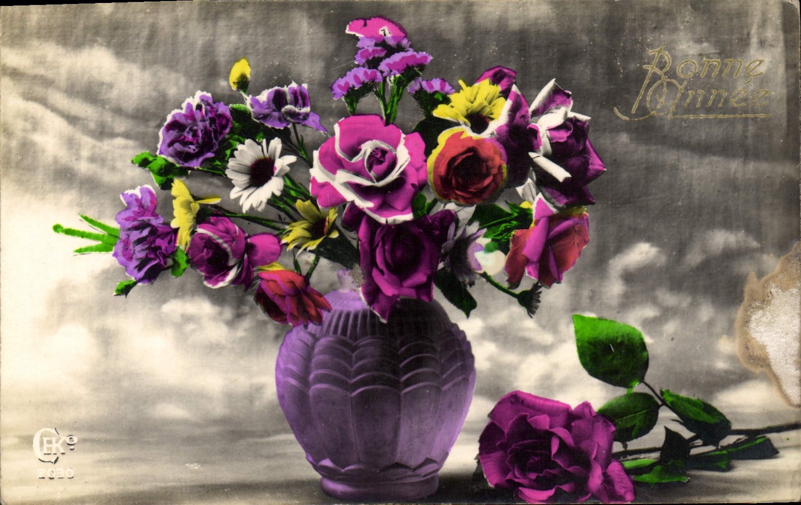 CPA Fantaisie Fleurs 