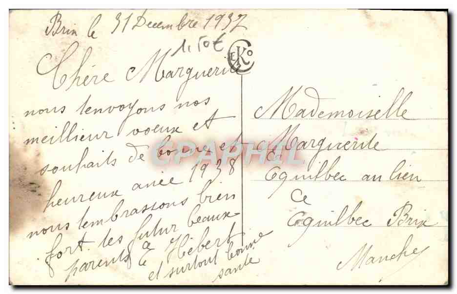 CPA Fantaisie Fleurs  — Verso