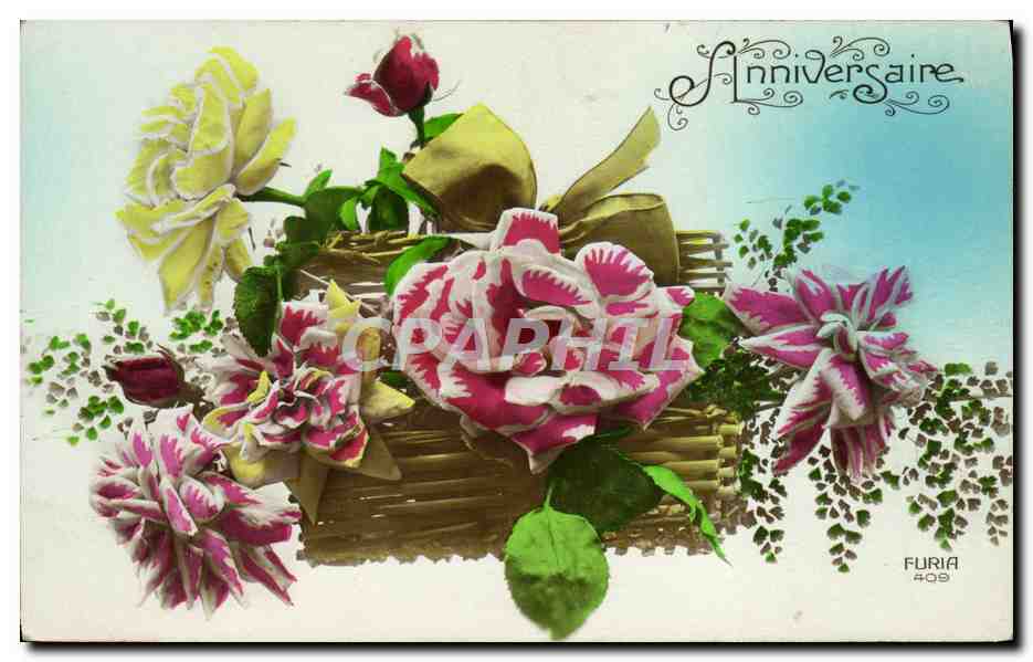CPA Fantaisie Fleurs 