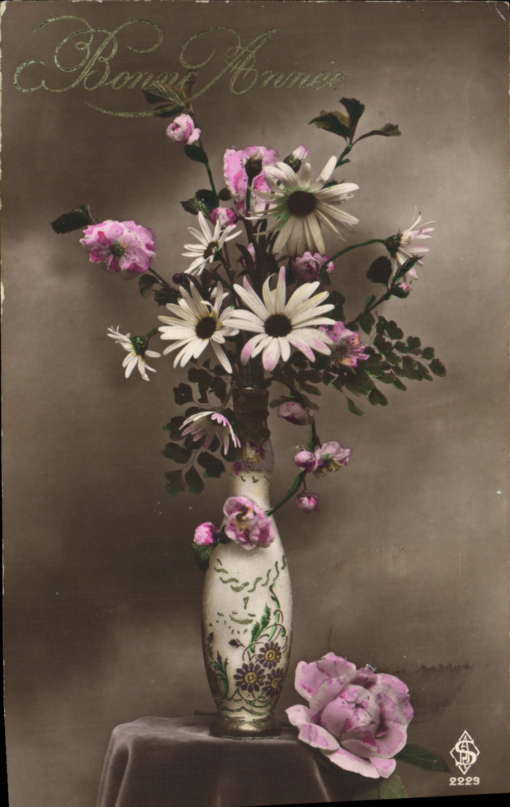 CPA Fantaisie Fleurs 