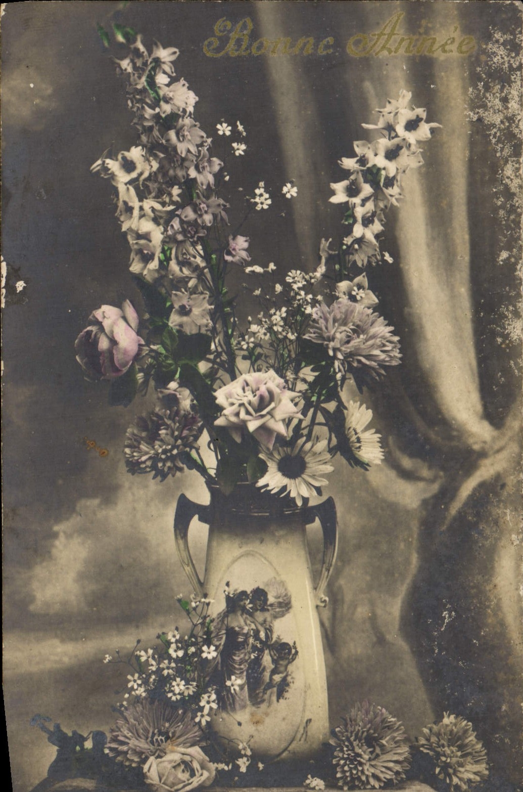 CPA Fantaisie Fleurs 