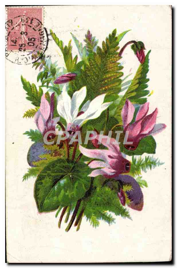 CPA Fantaisie Fleurs 