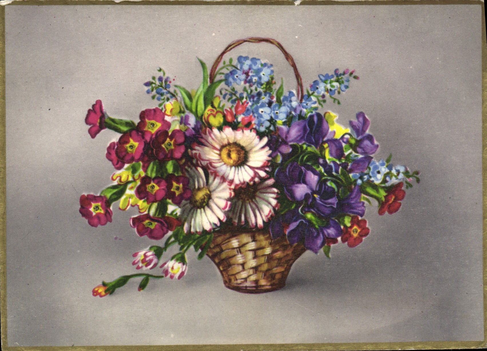 CPA Fantaisie Fleurs 
