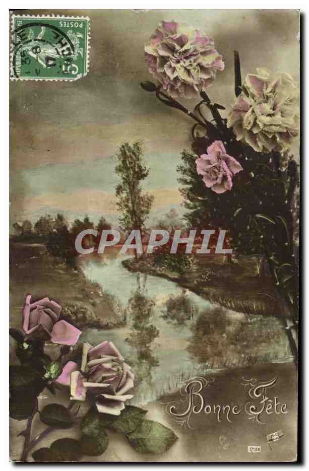 CPA Fantaisie Fleurs 