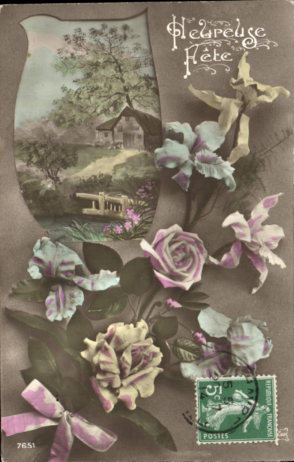 CPA Fantaisie Fleurs 