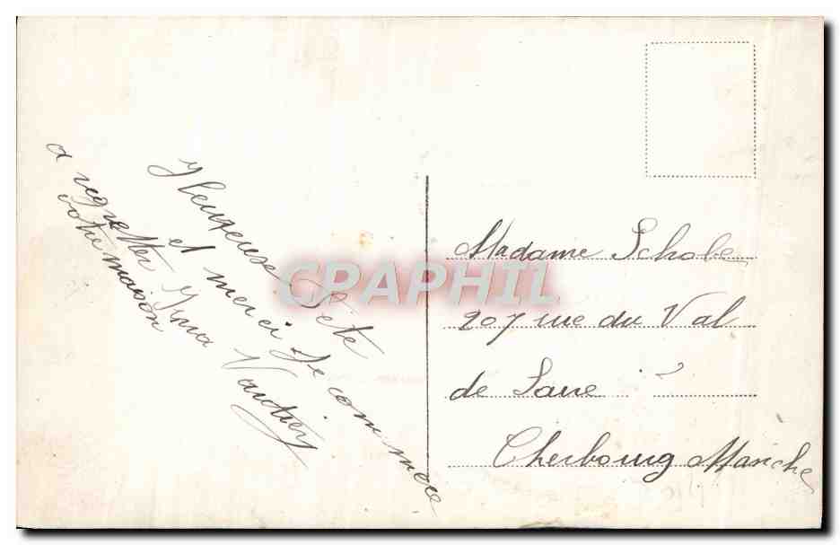 CPA Fantaisie Fleurs Santon Elephant — Rückseite