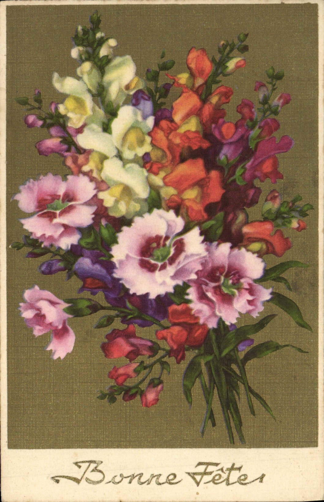 CPA Fantaisie Fleurs 