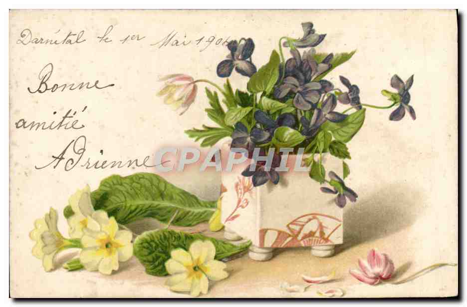 CPA Fantaisie Fleurs 