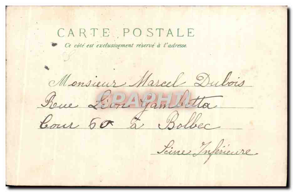 CPA Fantaisie Fleurs  — Rückseite