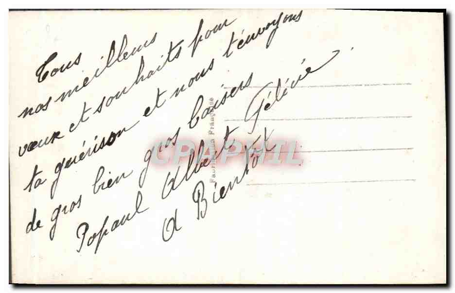 CPA Fantaisie Fleurs  — Verso