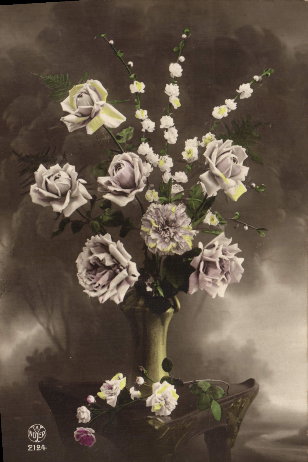 CPA Fantaisie Fleurs 