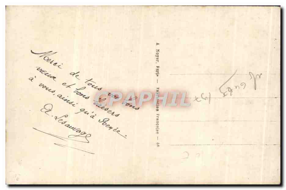CPA Fantaisie Fleurs  — Verso