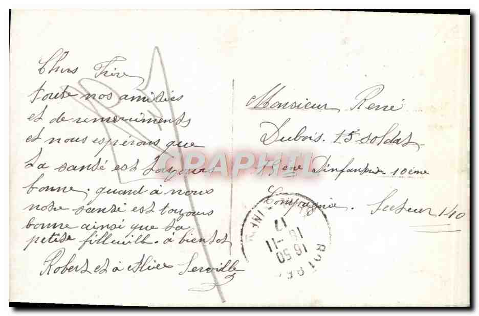CPA Fantaisie Fleurs  — Verso