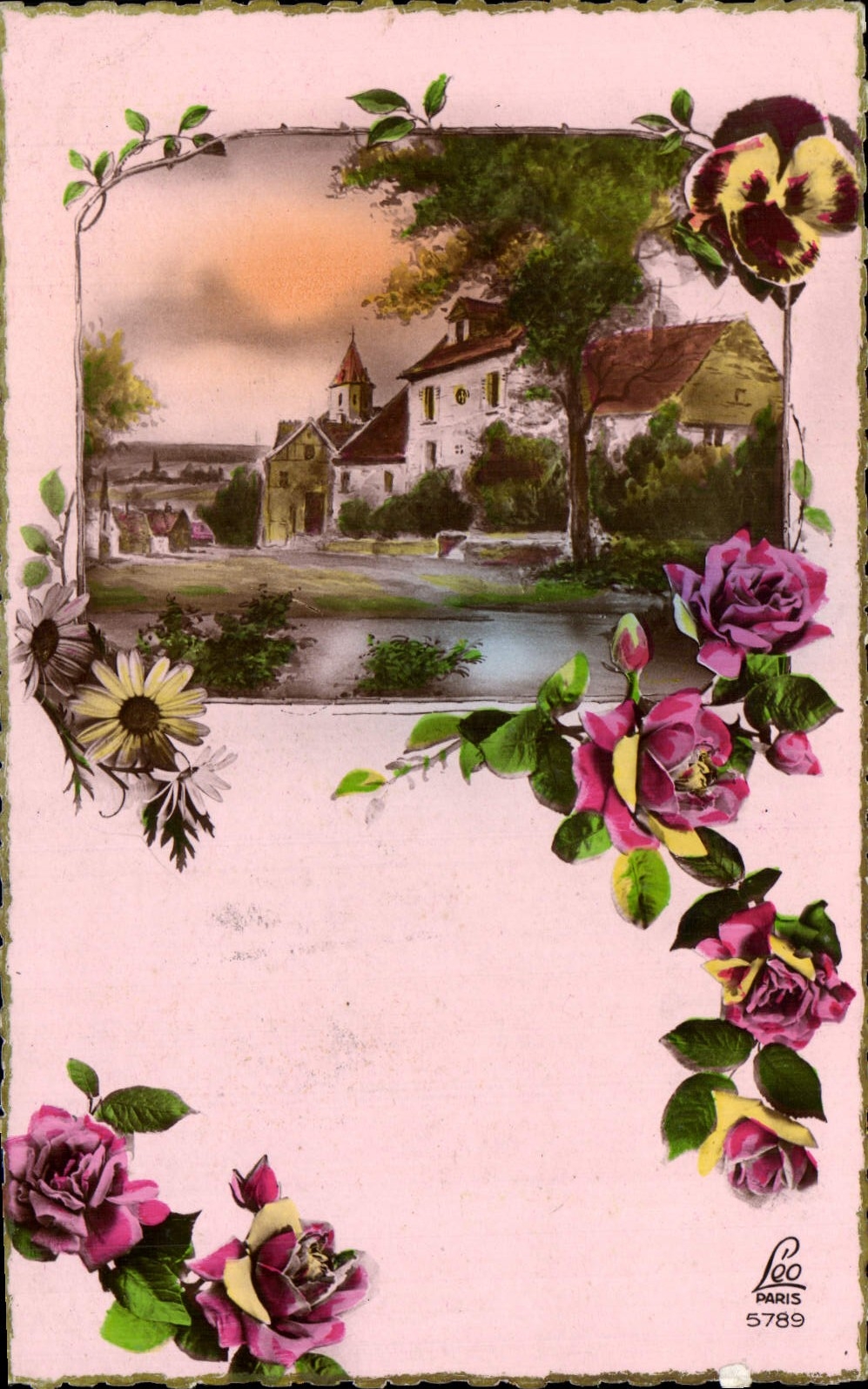 CPA Fantaisie Fleurs 