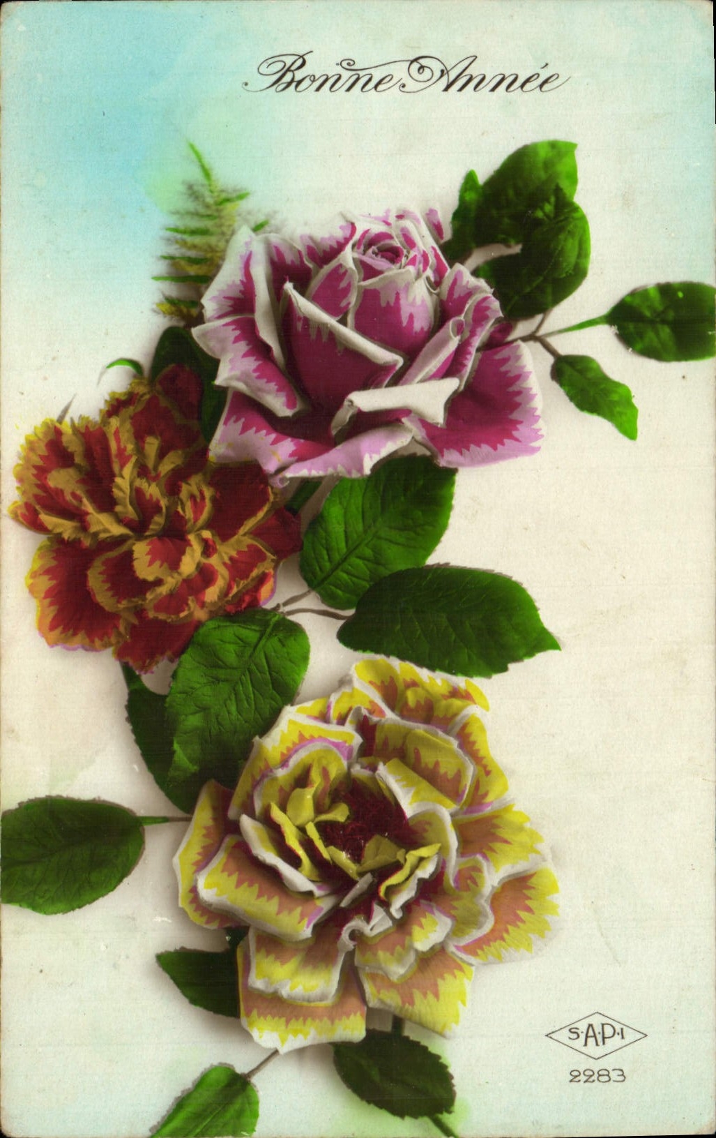 CPA Fantaisie Fleurs 